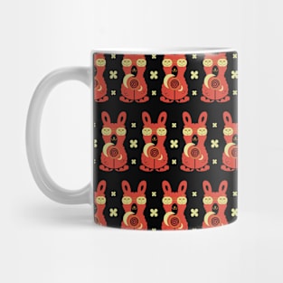 Halloween pumpkin llama Mug